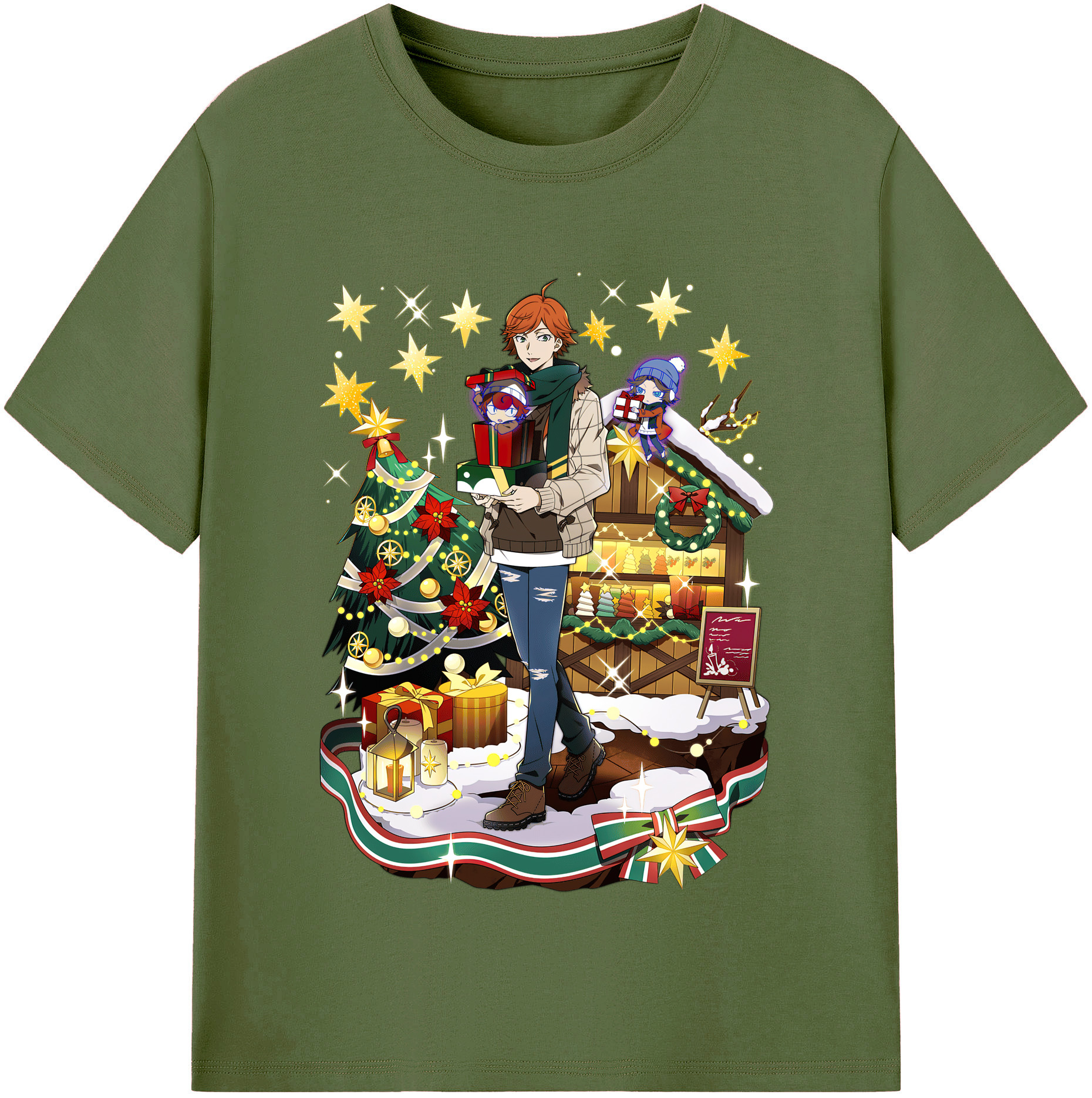 （画像用） 文豪ストレイドッグス Bungo Stray Dogs 綿100％半袖Tシャツ（フロントプリント）